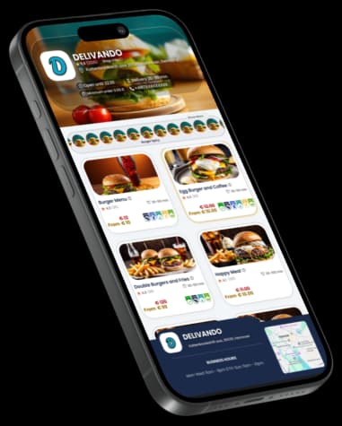 Delivando iPhone restaurant management app